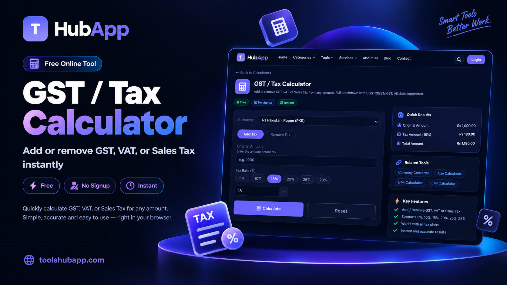GST TAX Calculator