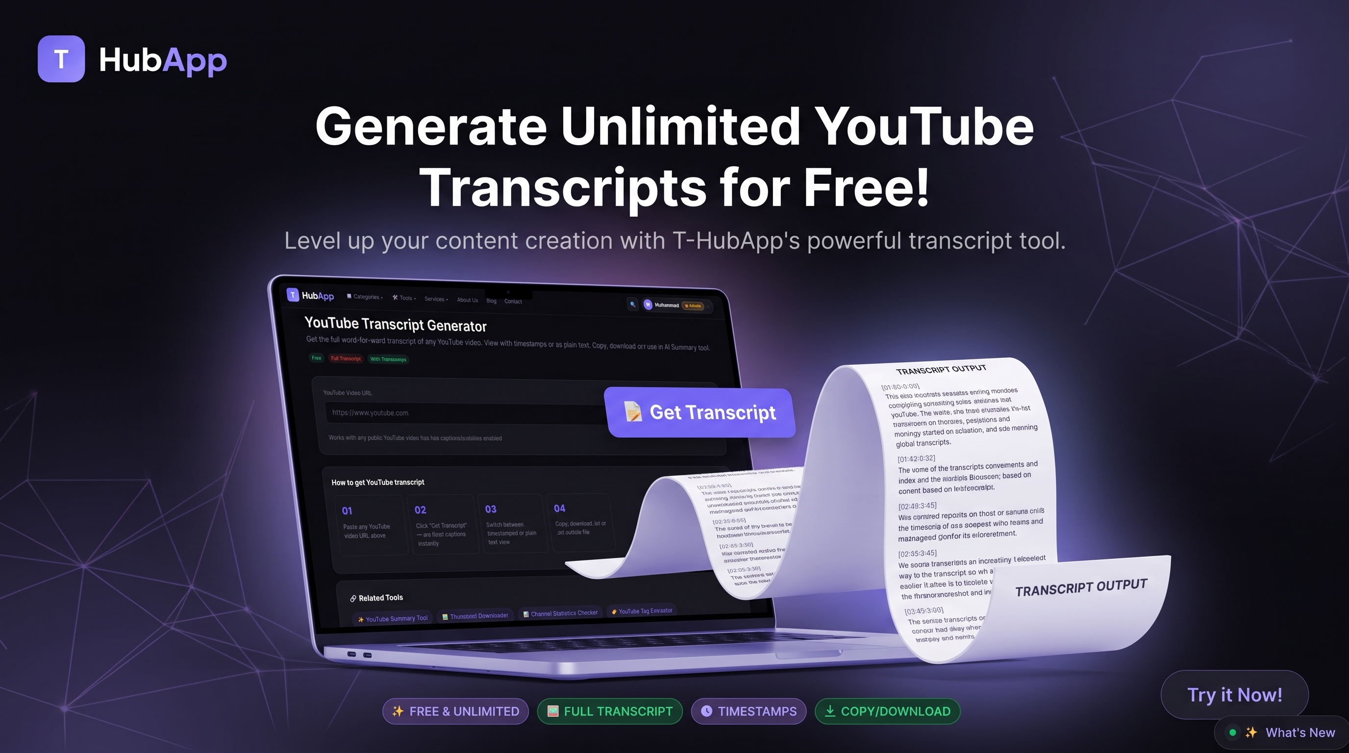 YouTube Transcript Generator For Free